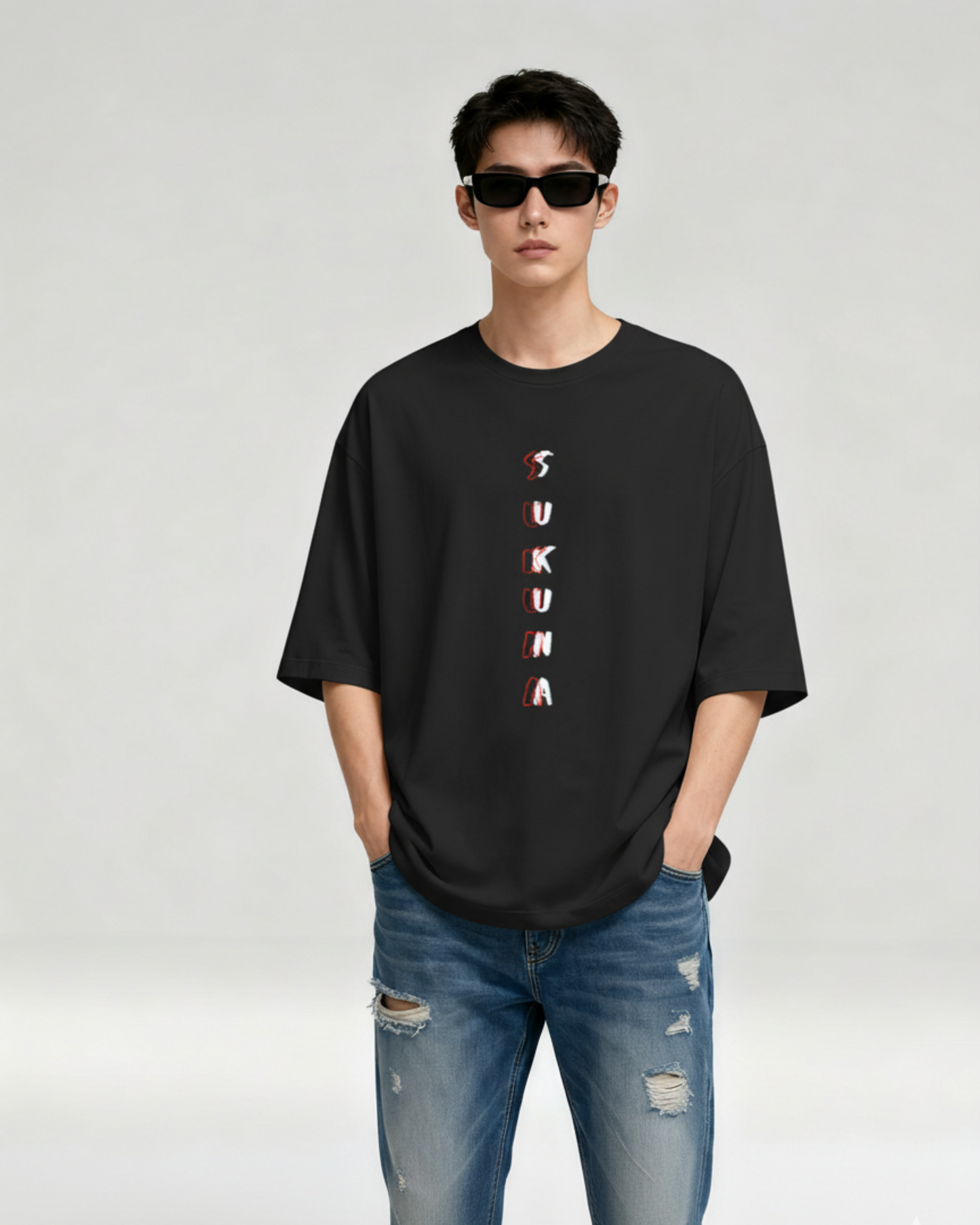 Sukuna Oversized T-Shirt – Jujutsu Kaisen Anime Streetwear by Ornilux
