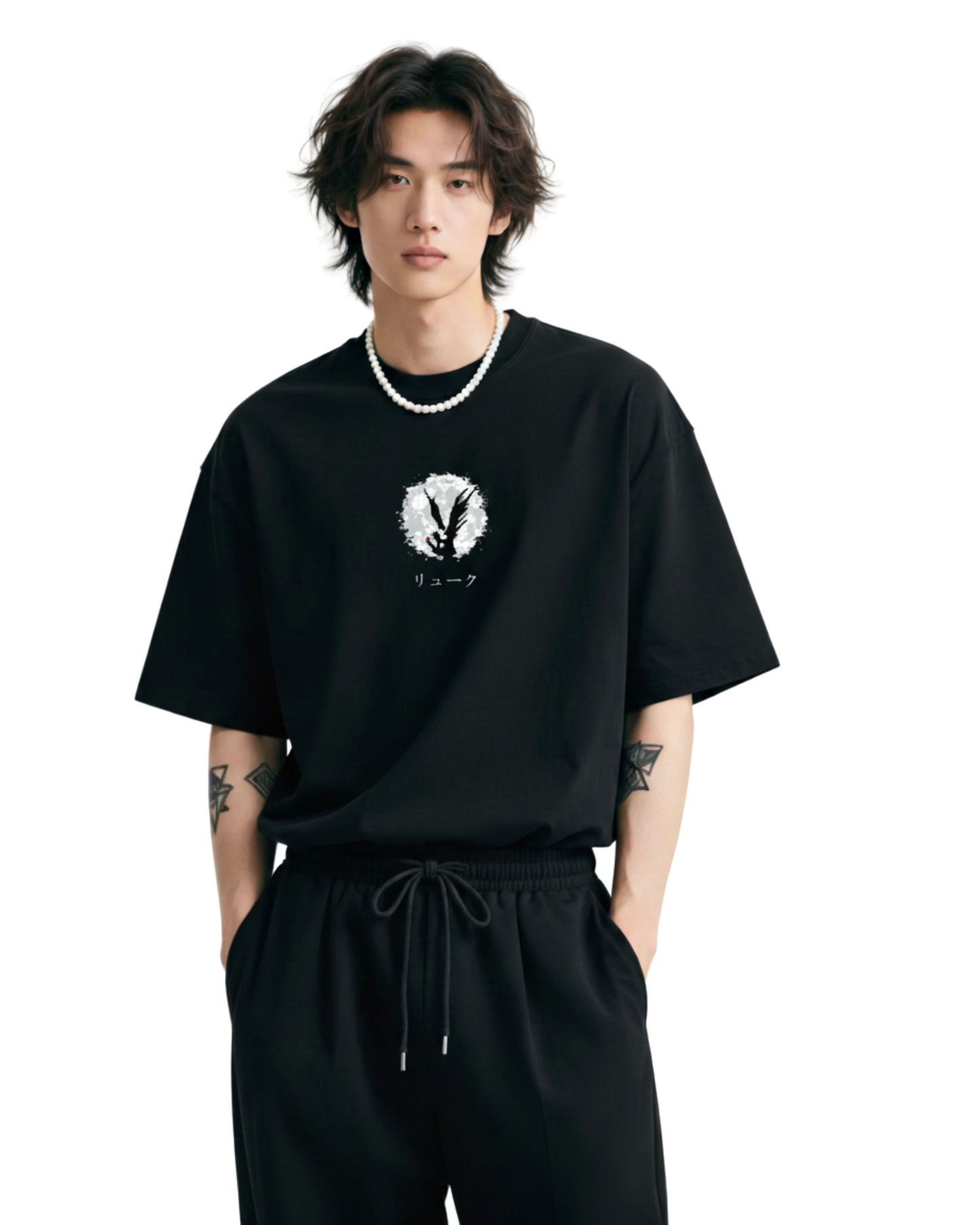 Death Note Ryuk Oversized T-Shirt | Shinigami Graphic Tee | Black Streetweart