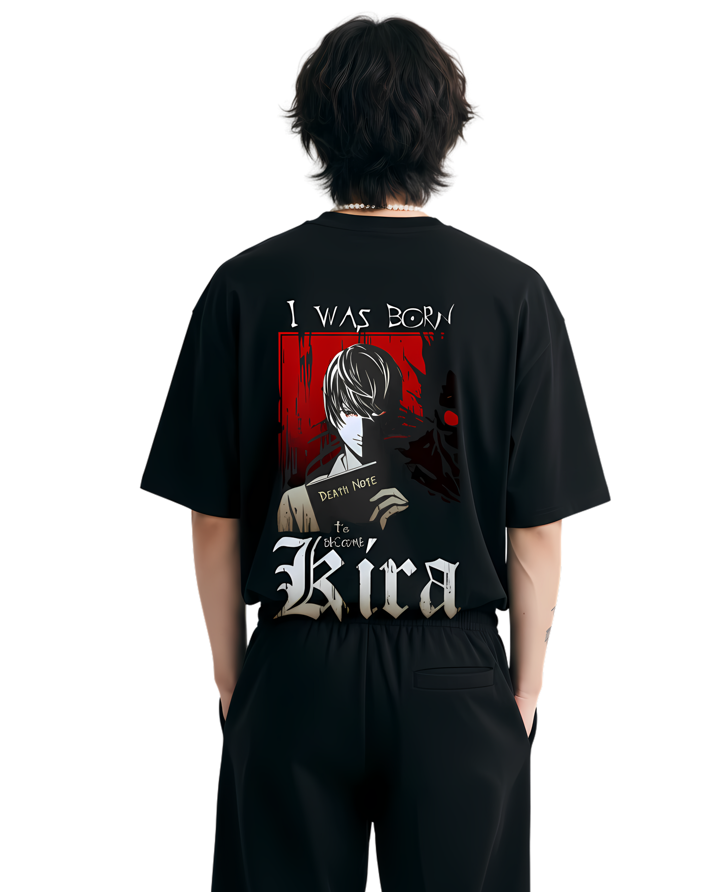 Death Note “I Am Kira” T-Shirt | Dark Anime Streetwear | Oversized Fit  Description:
