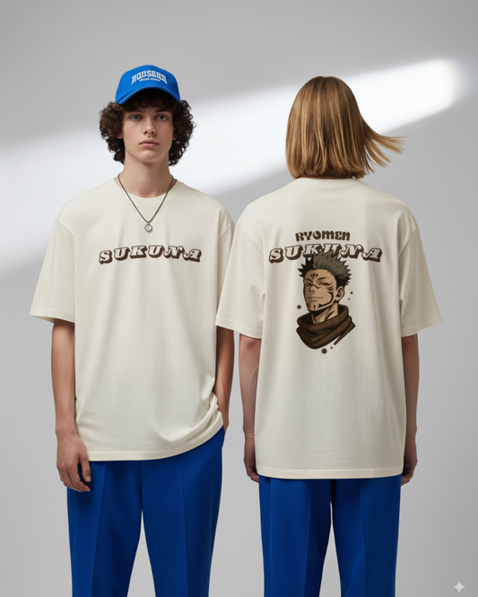 Sukuna Oversized Unisex T-Shirt | ORNILUX Anime Streetwear (Jujutsu Kaisen Inspired)